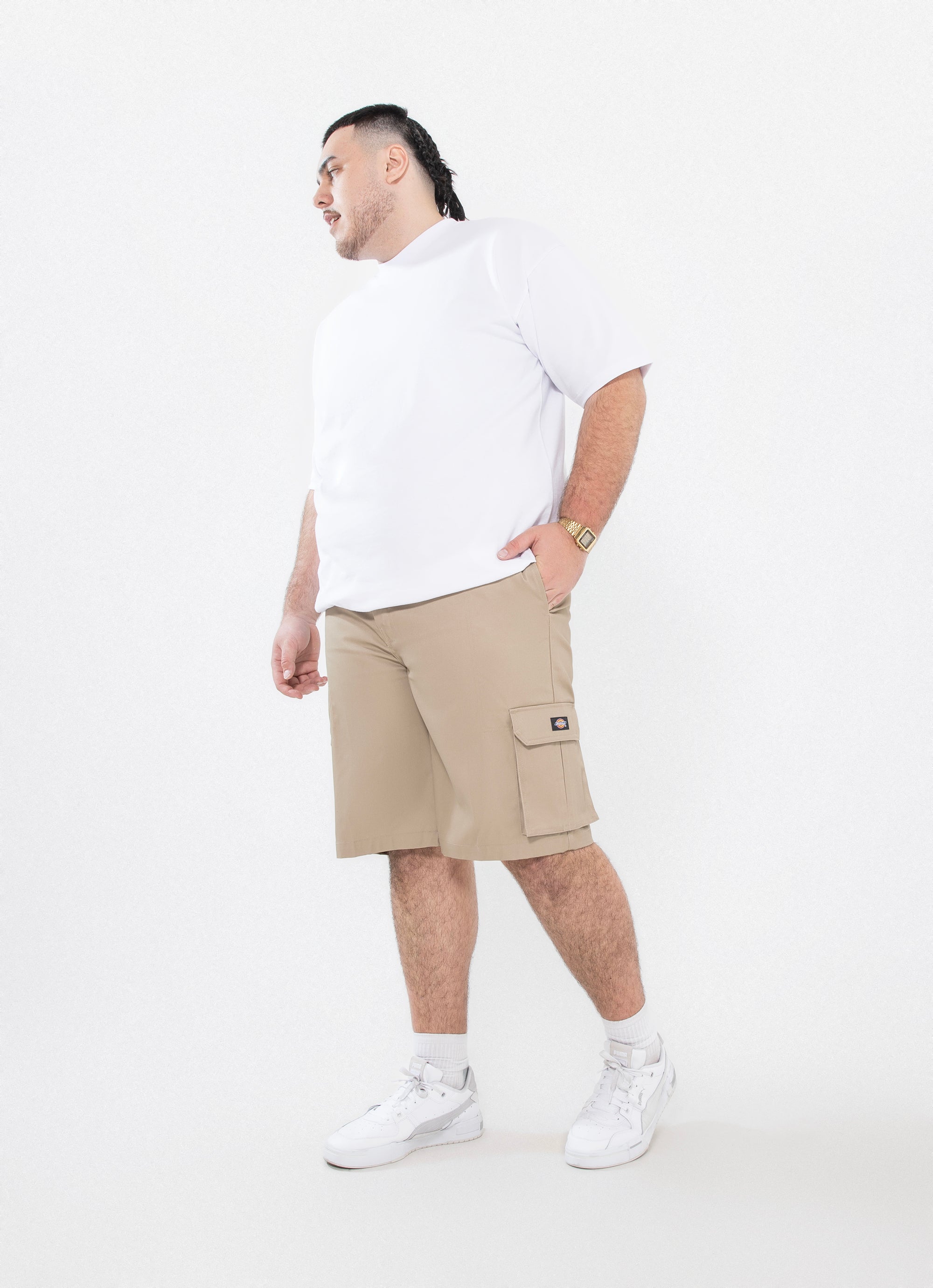 Dickies Slim Cargo Short - Big & Tall in Brown