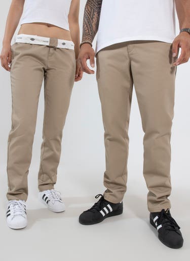 Dickies Slim Fit Work Pant in Brown