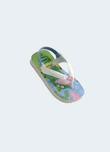 Havaianas Baby Peppa Pig Flip Flops- Infant in White