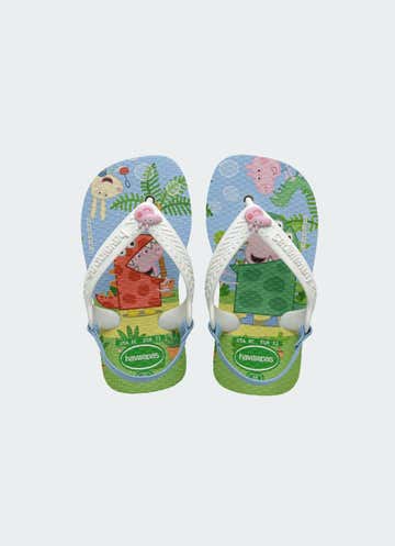 Havaianas Baby Peppa Pig Flip Flops- Infant in White