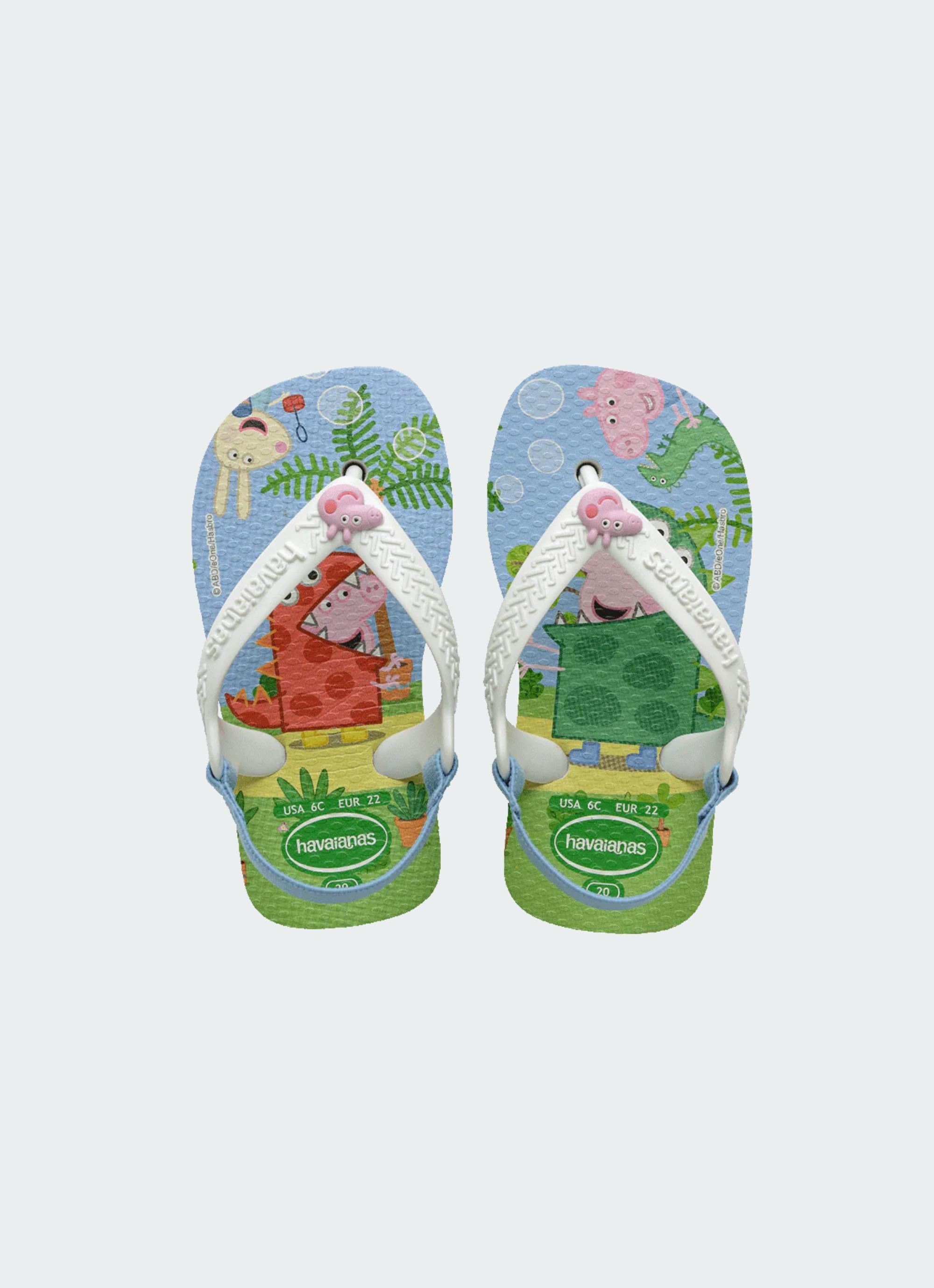 Havaianas Baby Peppa Pig Flip Flops- Infant in White