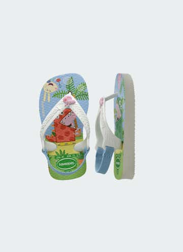 Havaianas Baby Peppa Pig Flip Flops- Infant in White