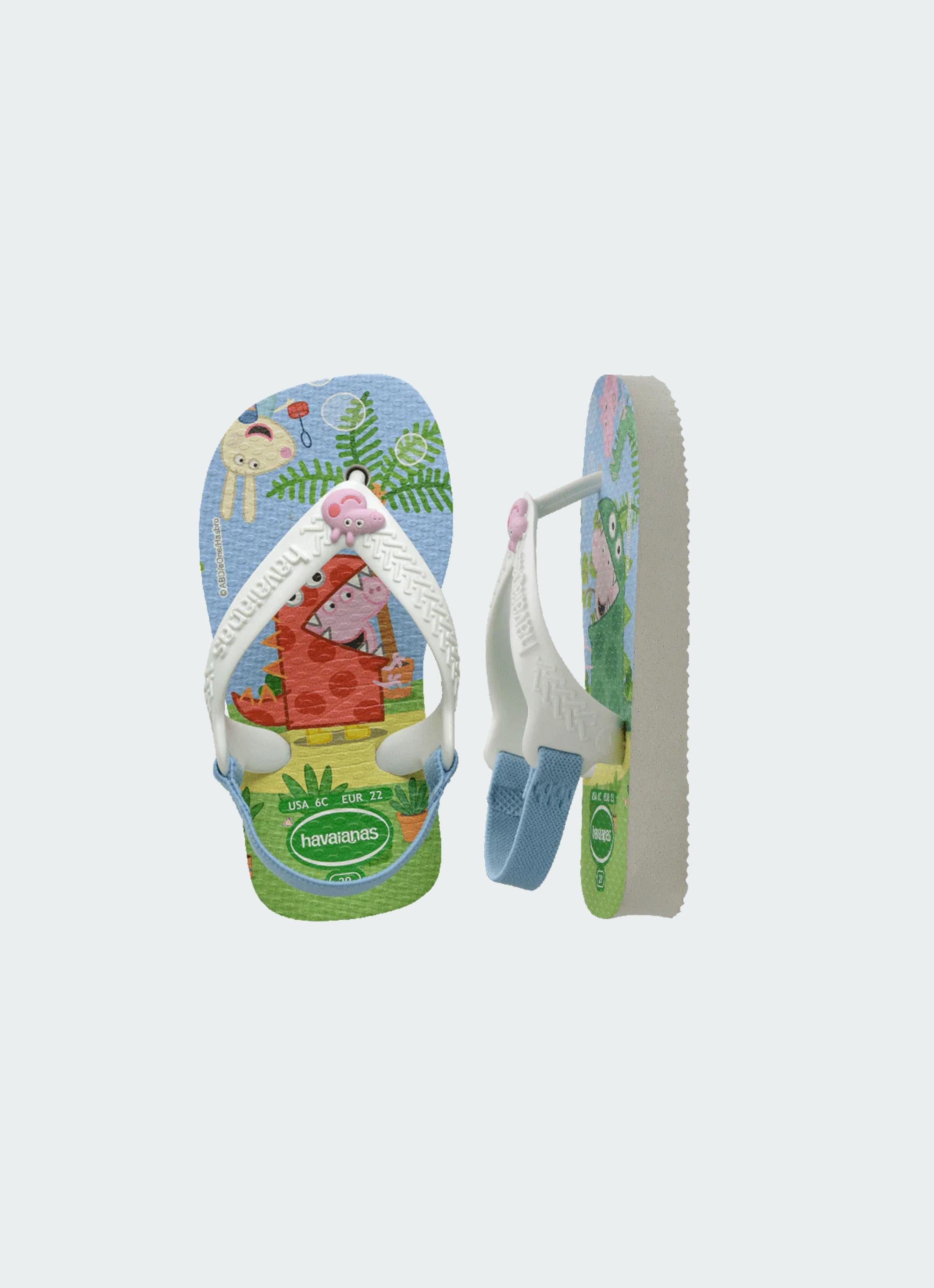 Havaianas Baby Peppa Pig Flip Flops- Infant in White