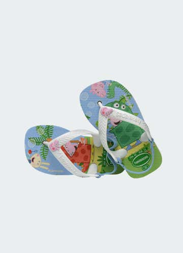Havaianas Baby Peppa Pig Flip Flops- Infant in White