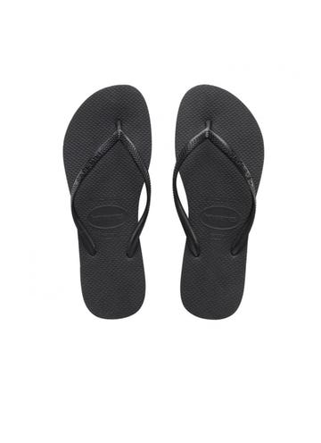 Havaianas Slim Basic Flip Flops - Womens in Black