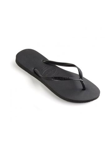 Havaianas Slim Basic Flip Flops - Womens in Black