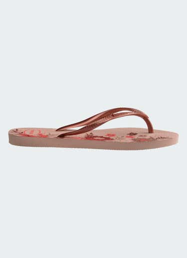 Havaianas Slim Organic Flip Flops - Womens in Red
