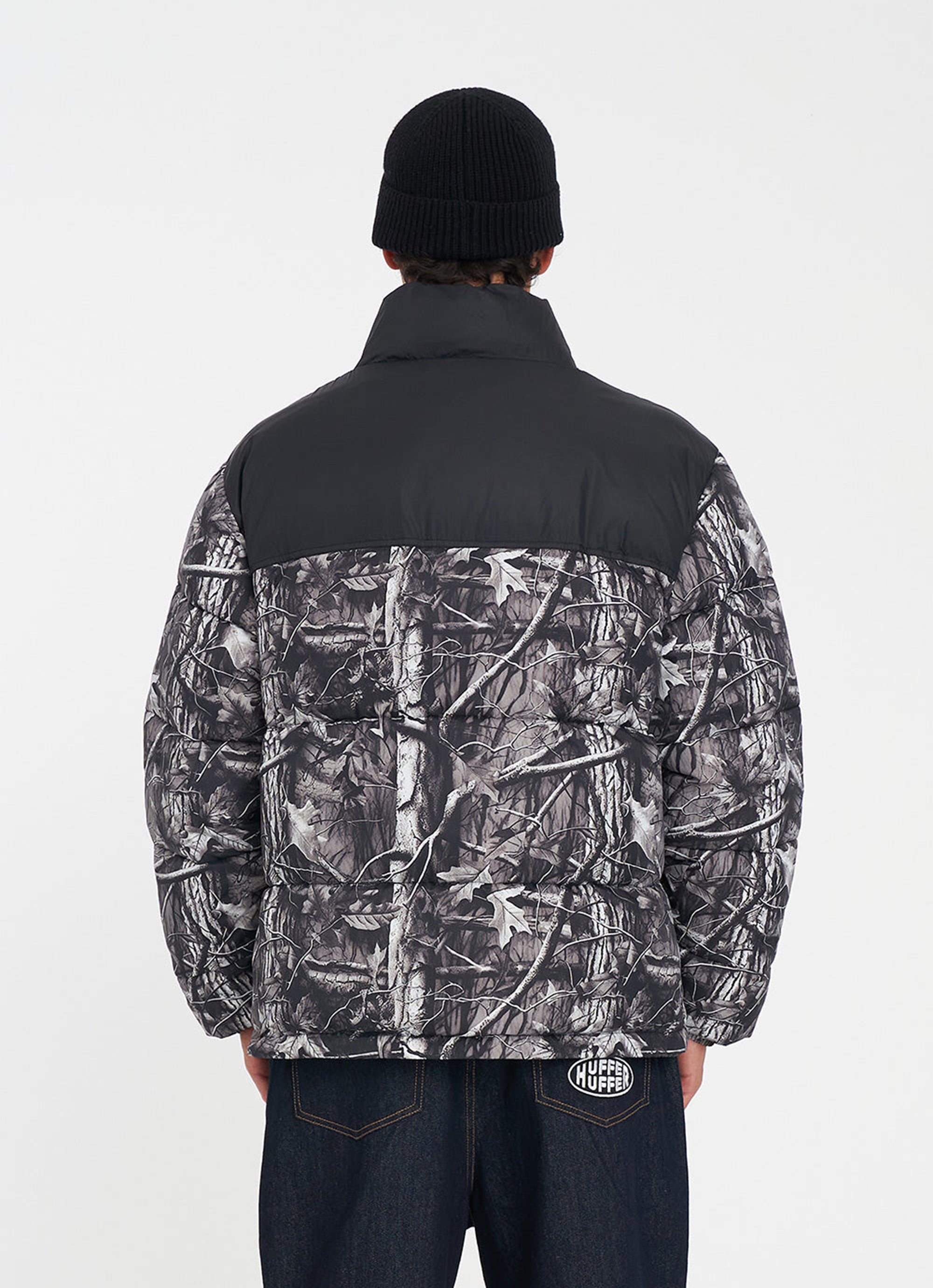 Huffer Rider Puffer Jacket - Woodhill in Black | Red Rat