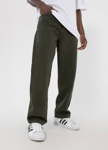 Lee L-four Baggy Relaxed Pants in Green