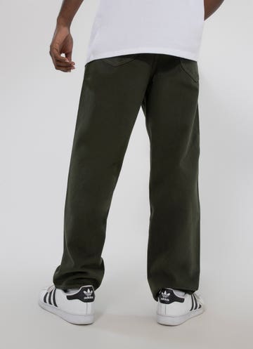 Lee L-four Baggy Relaxed Pants in Green