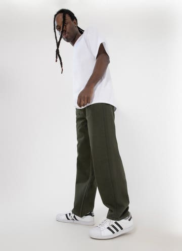 Lee L-four Baggy Relaxed Pants in Green
