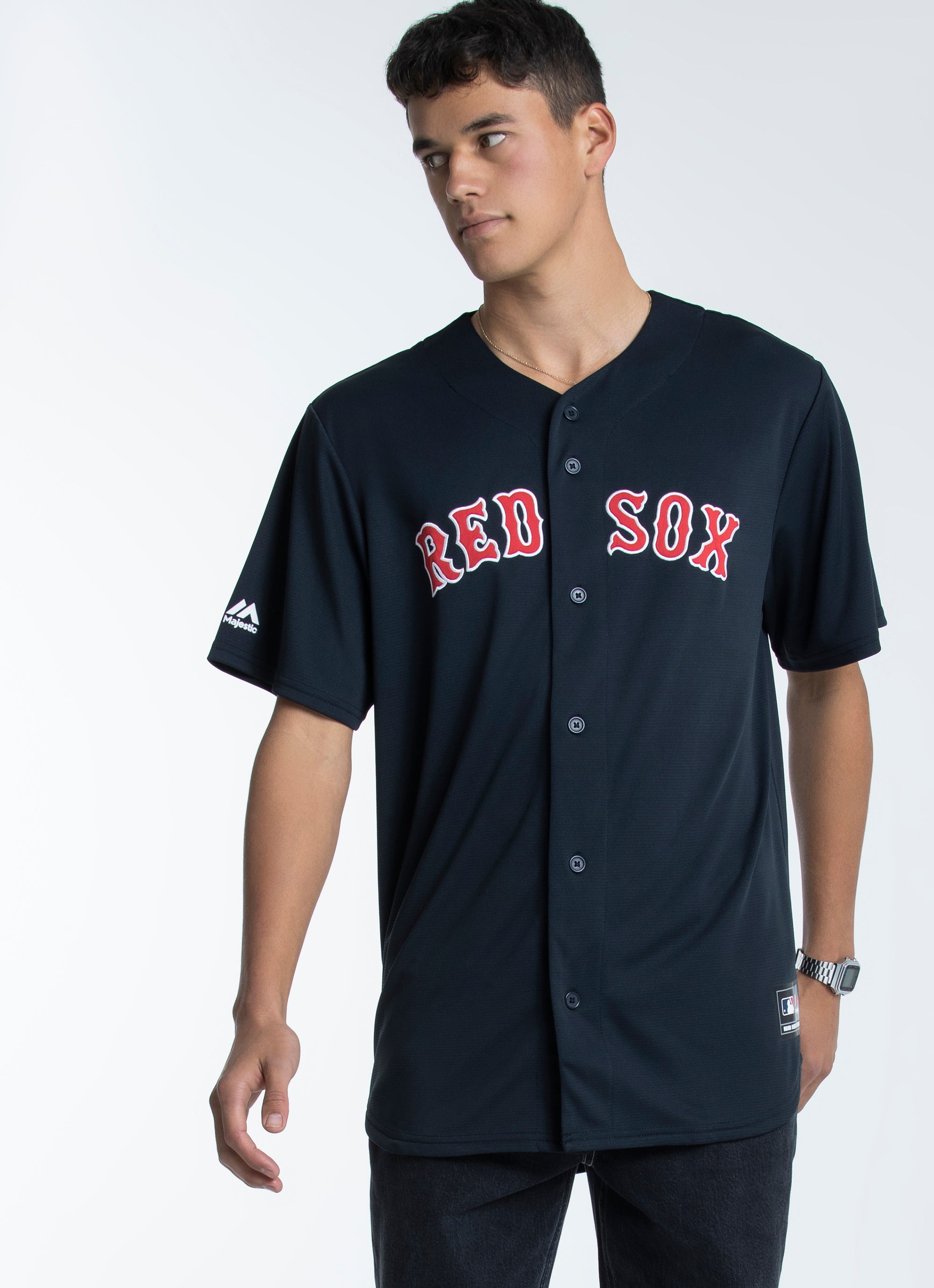 red socks baseball jersey