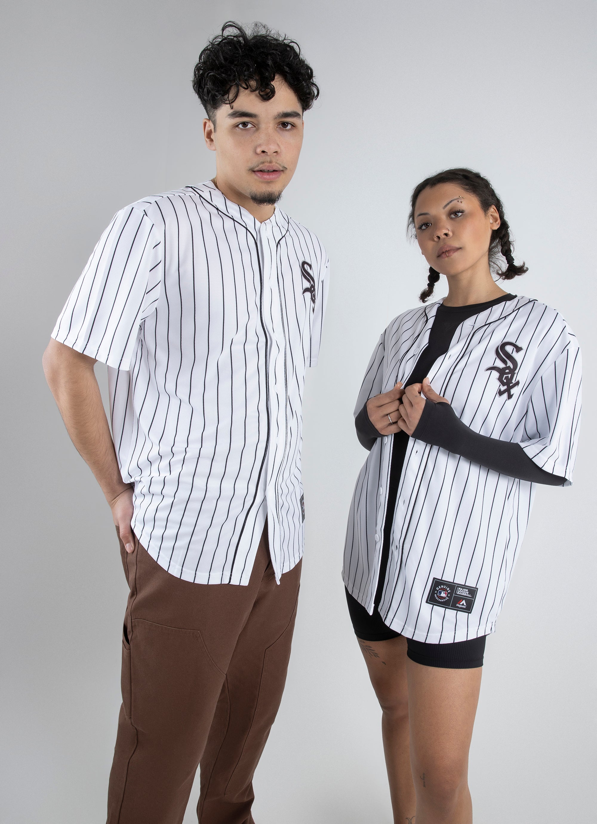Majestic Mlb Chicago White Sox Core Jersey in White