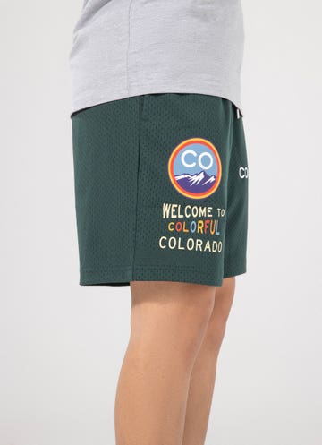 Majestic Mlb Colorado Rockies City Connect Mesh Short in Green