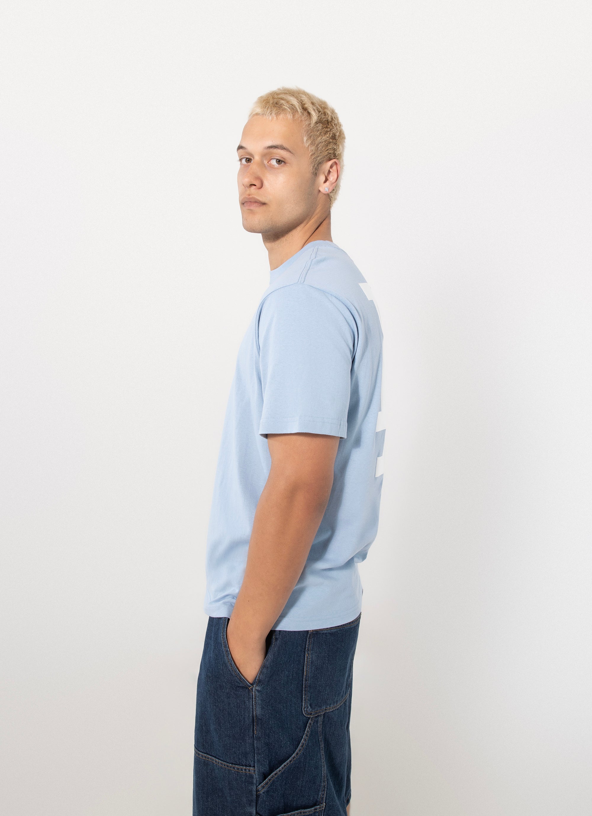 Majestic Mlb Los Angeles Dodgers Gel Logo Tee in Blue | Red Rat