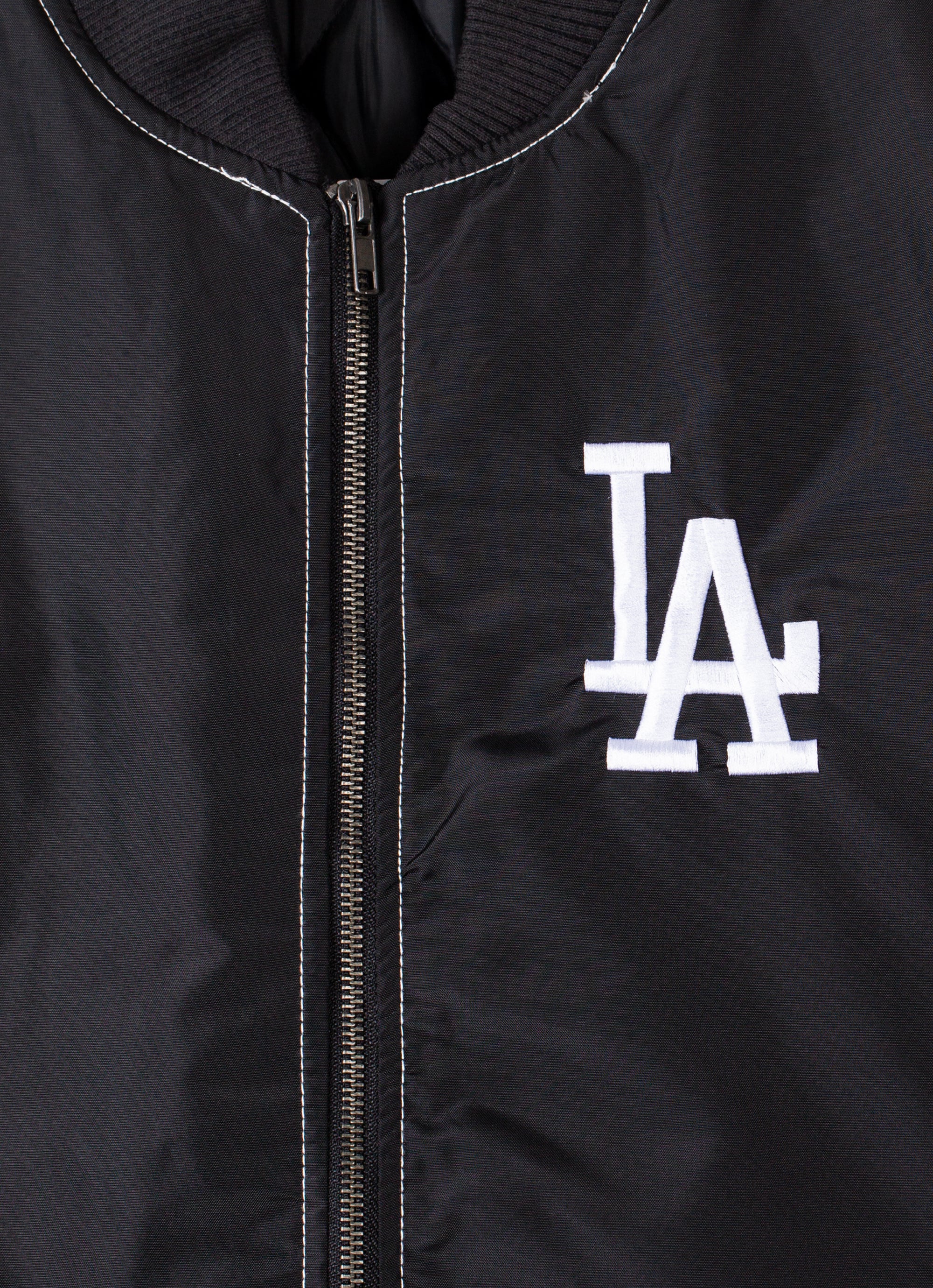 Majestic Mlb Los Angeles Dodgers Varsity Jacket in Black | Red Rat
