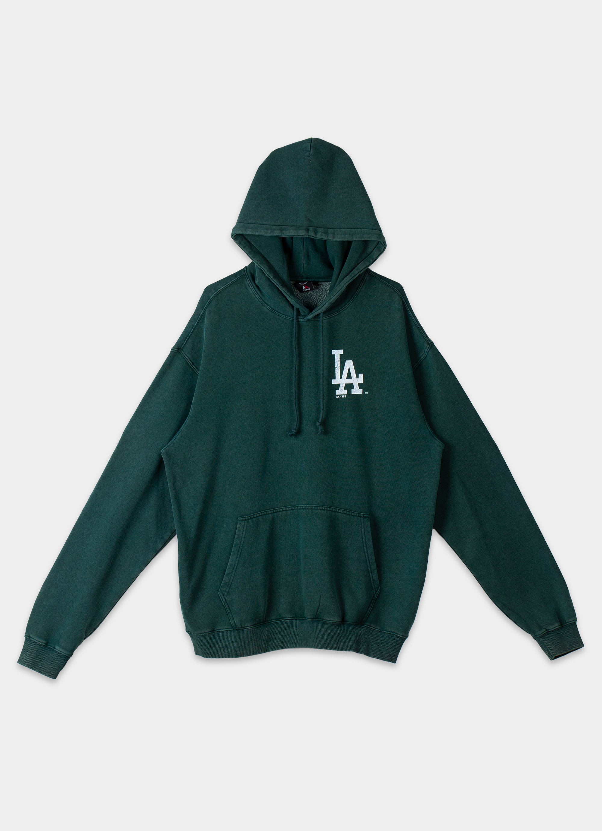 ウェア 90s MAJESTIC MLB LOS ANGELES DODGERS Majestic Mlb Los Angeles Dodgers Vintage Arch Acid Hoodie in Green