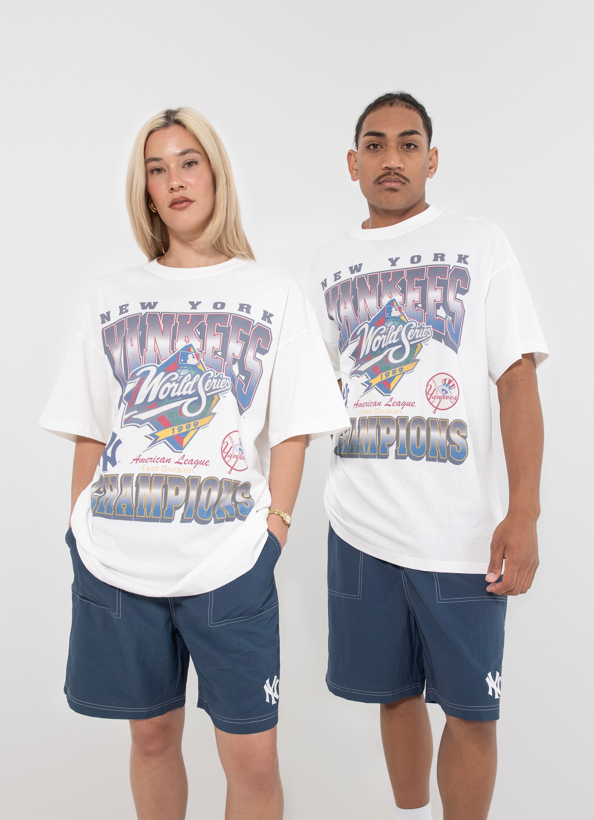Majestic Mlb New York Yankees World Series Champion Tee in