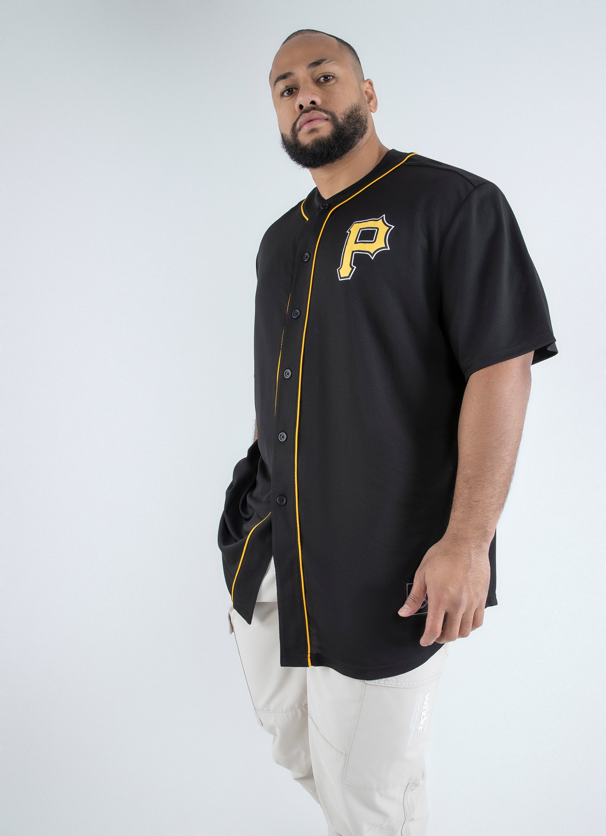 Majestic Mlb Pittsburgh Pirates Core Jersey - Big & Tall in Black