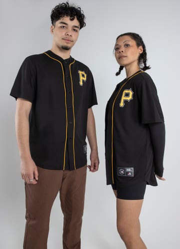 Majestic Mlb Pittsburgh Pirates Core Jersey in Black