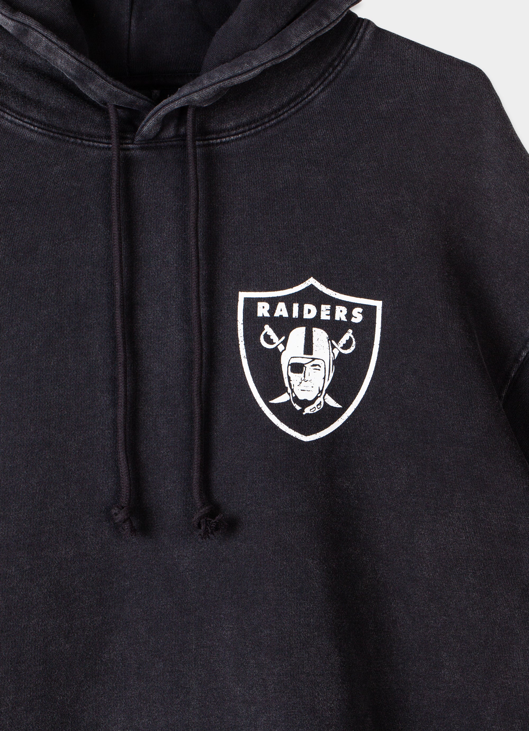 Majestic Nfl Las Vegas Raiders Vintage Arch Acid Hoodie in Black