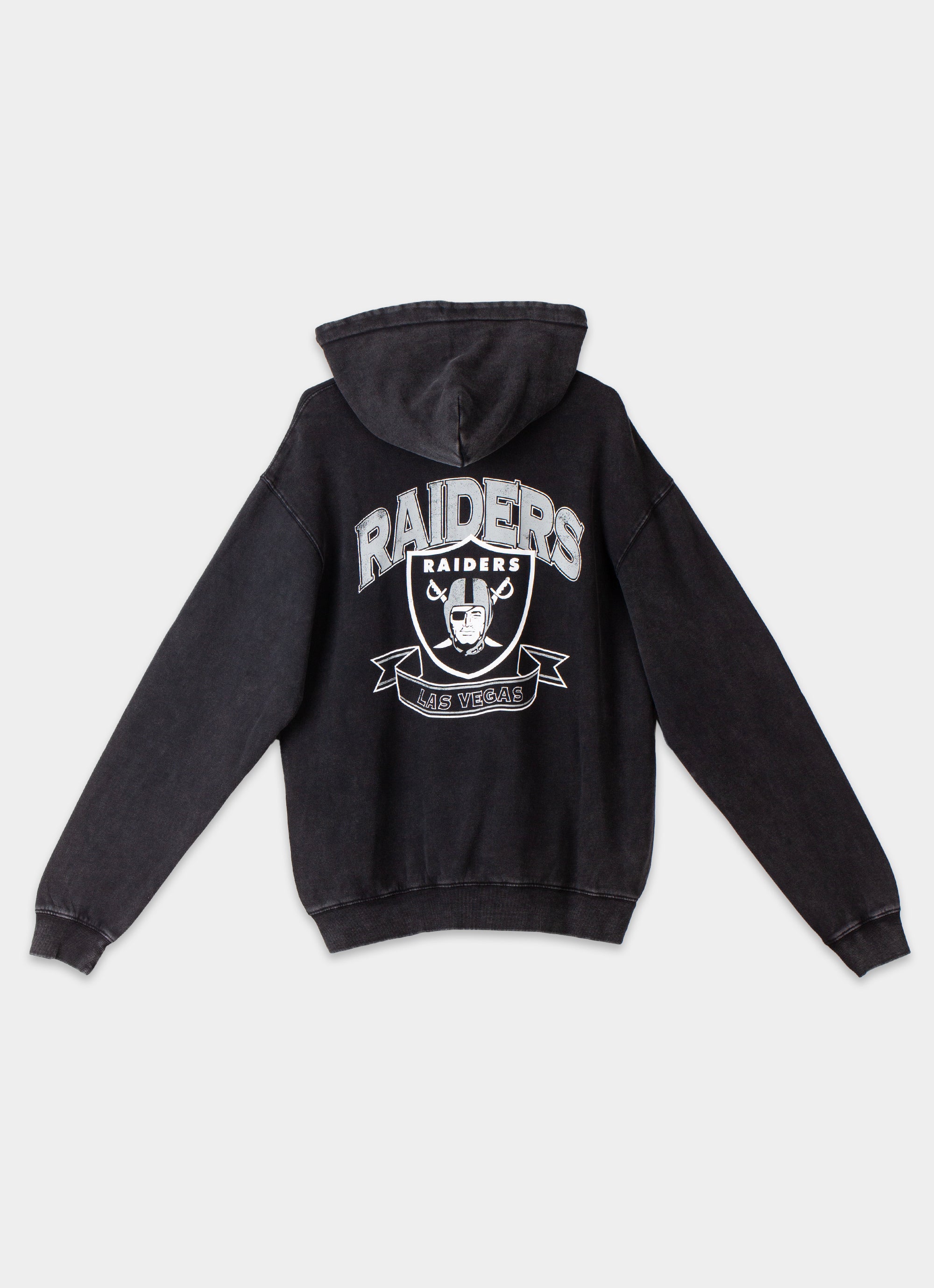 Majestic Nfl Las Vegas Raiders Vintage Arch Acid Hoodie in Black