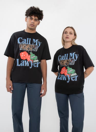 Market Call My Lawyer Chase Tee in Black