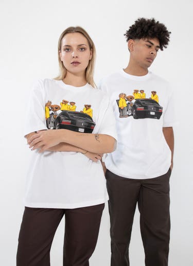 Market High Security Bear Tee in White