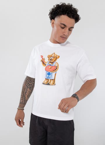 Market Infinity Bear Tee in White