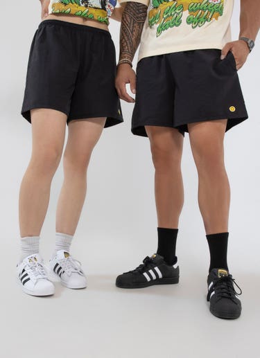 Market Smiley Classic Tech Shorts in Black