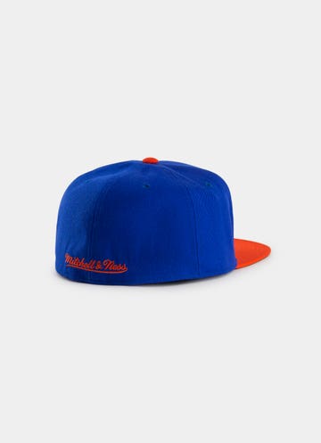 Mitchell & Ness Mlb New York Knicks Tm 2 Tone 2.0 Fitted Cap in Blue
