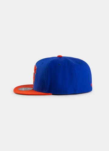 Mitchell & Ness Mlb New York Knicks Tm 2 Tone 2.0 Fitted Cap in Blue