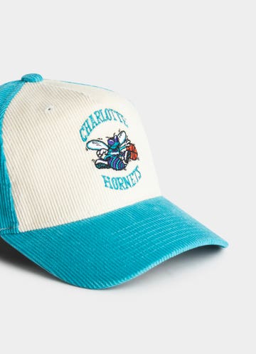 Mitchell & Ness Nba Charlotte Hornets Front Row Origin Snapback Cap in Blue