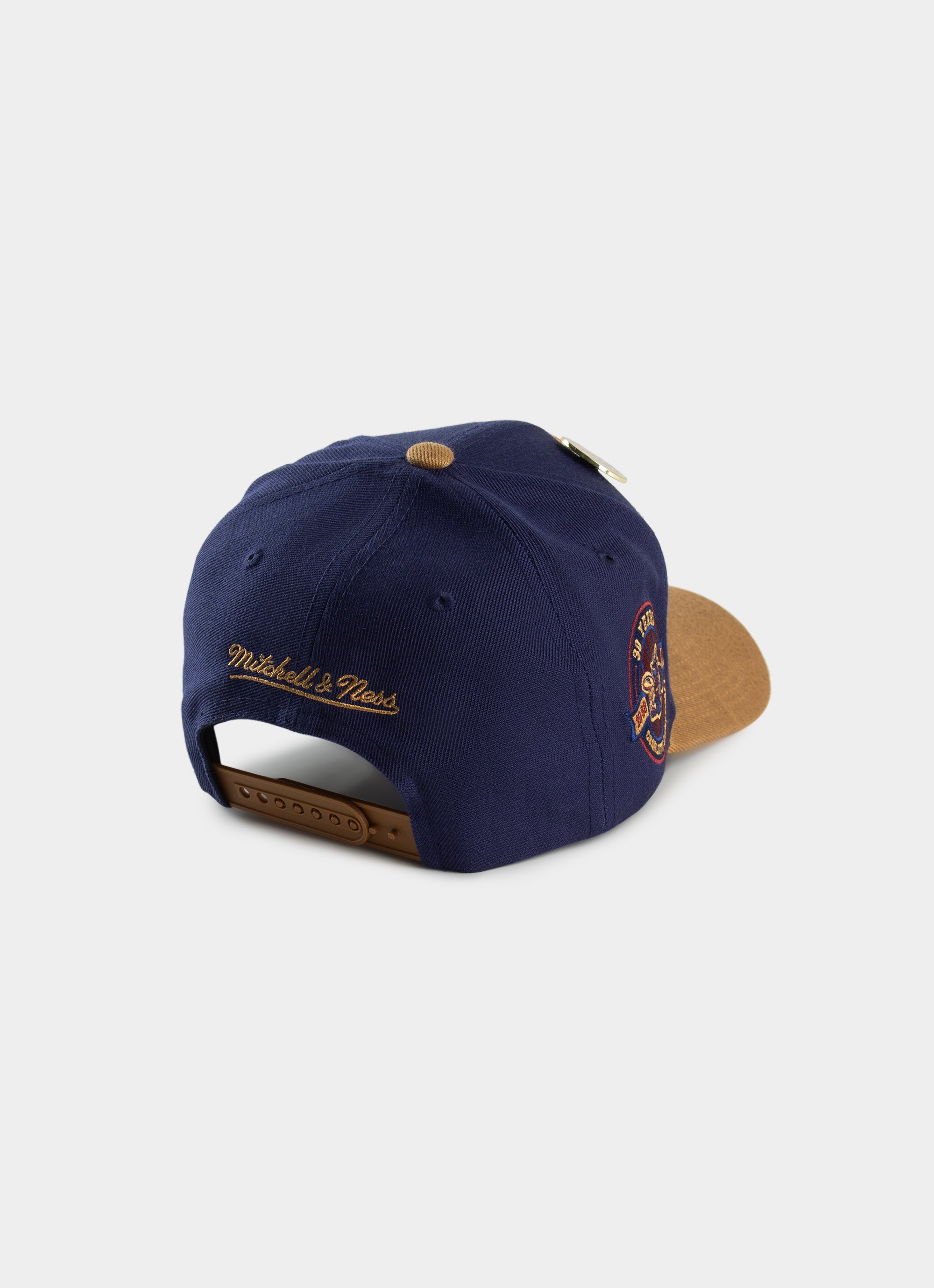 Mitchell & Ness Nba Charlotte Hornets Work It Pro Crown Snapback Cap in Blue
