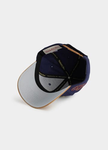 Mitchell & Ness Nba Charlotte Hornets Work It Pro Crown Snapback Cap in Blue