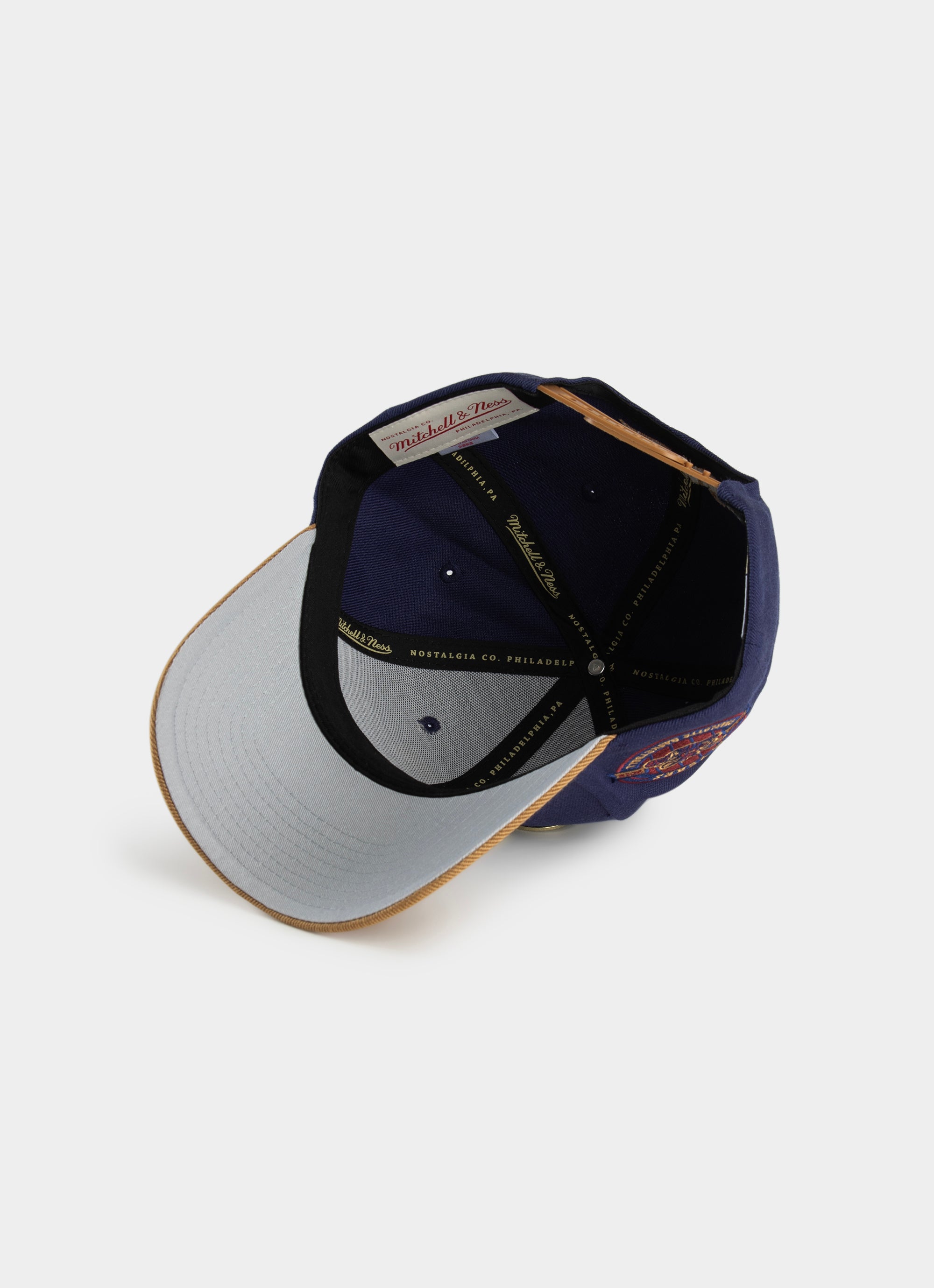 Mitchell & Ness Nba Charlotte Hornets Work It Pro Crown Snapback Cap in Blue