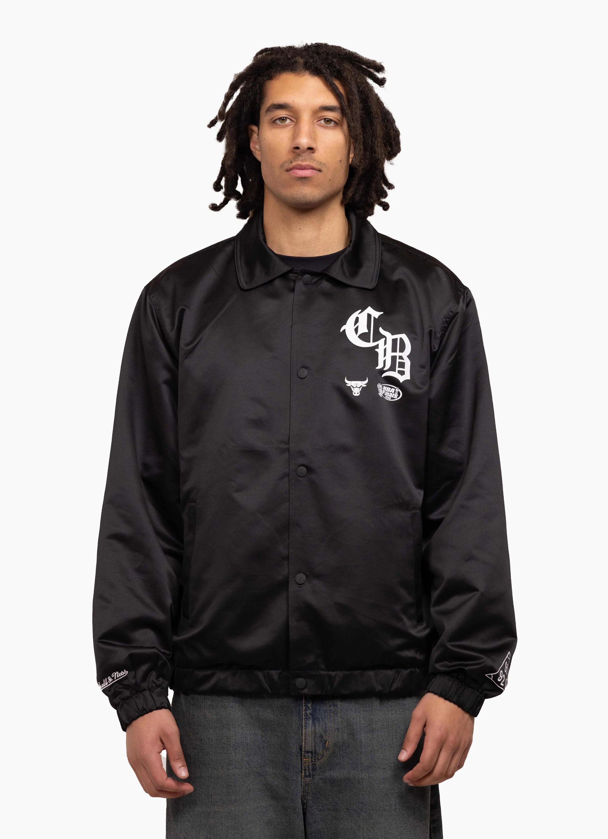 Mitchell & Ness Nba Chicago Bulls 4 In 6 Coach Jacket in Black