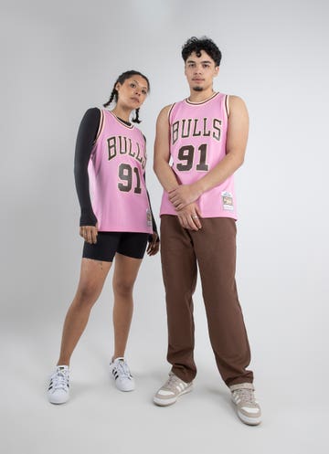 T-shirt Mitchell & Ness Chicago Bulls # 91 Dennis Rodman Name