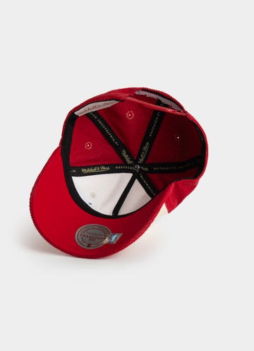 Mitchell & Ness Nba Chicago Bulls Front Row Origin Snapback Cap in Red