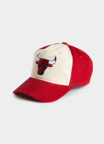 Mitchell & Ness Nba Chicago Bulls Front Row Origin Snapback Cap in Red