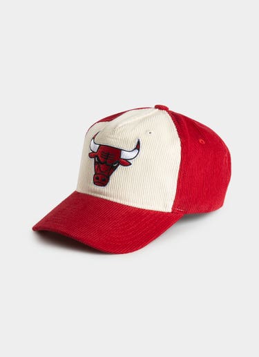 Mitchell & Ness Nba Chicago Bulls Front Row Origin Snapback Cap in Red