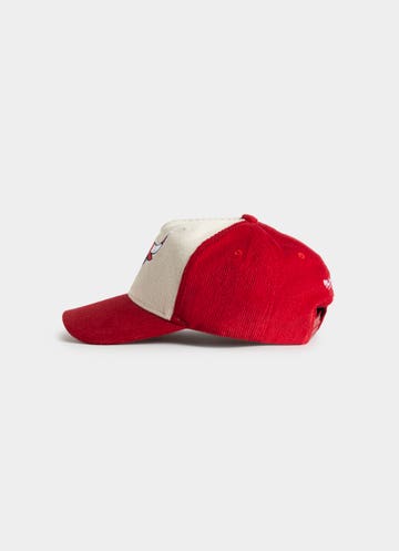 Mitchell & Ness Nba Chicago Bulls Front Row Origin Snapback Cap in Red