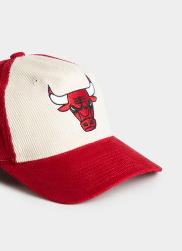 Mitchell & Ness Nba Chicago Bulls Front Row Origin Snapback Cap in Red