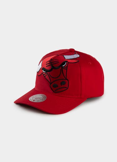 Mitchell & Ness Nba Chicago Bulls Logo Blast Deadstock Snapback Cap in Red