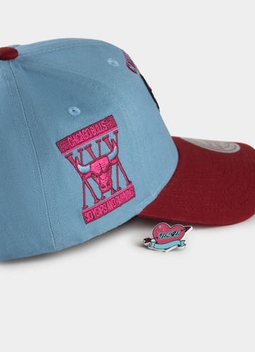 Mitchell & Ness Nba Chicago Bulls Lover Boy Pro Crown Snapback Cap in Blue