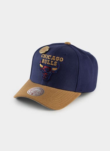 Mitchell & Ness Nba Chicago Bulls Work It Pro Crown Snapback Cap in Blue
