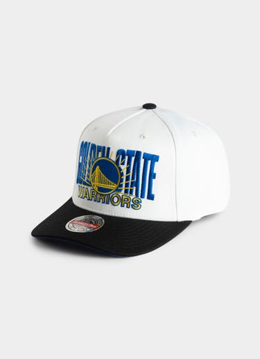 Mitchell & Ness Nba Golden State Warriors Post Up Mvp Snapback Cap in White