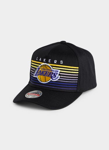 Mitchell & Ness Nba L.a Lakers Gradient Crown Snapback Cap in Black