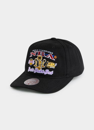 Mitchell & Ness Nba L.a Lakers Nba Finals Pro Crown Snapback Cap in Black