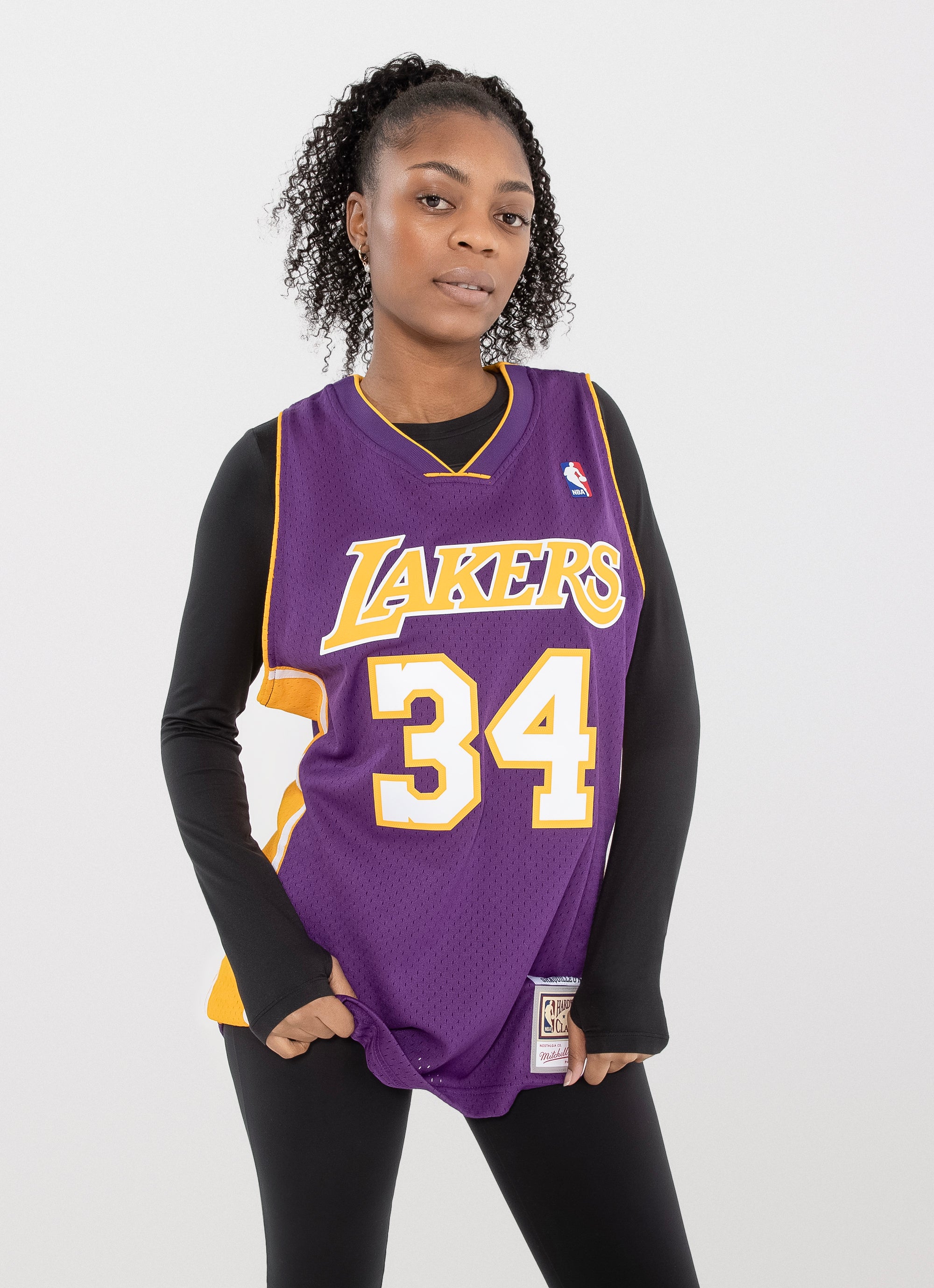 Mitchell & Ness Nba L.a Lakers Shaquille O'neal 99-00 Swingman Jersey in Purple
